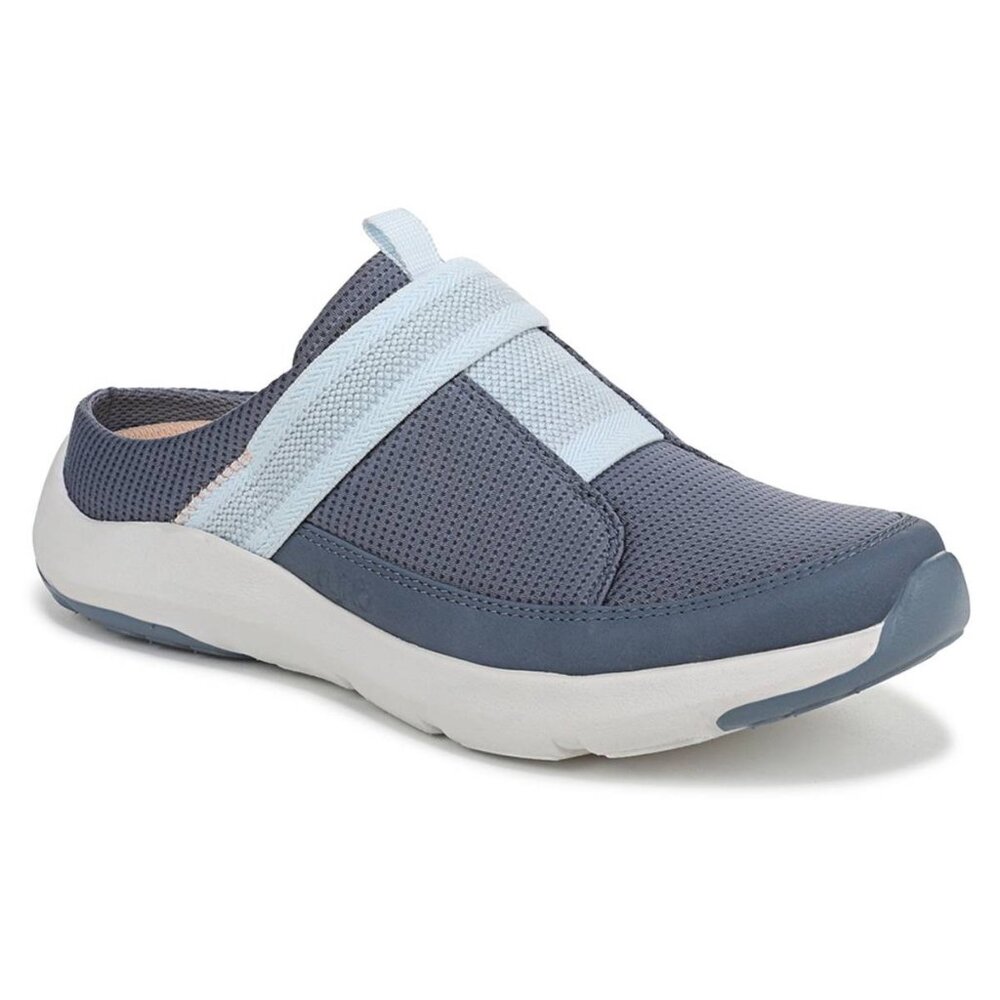NWT Ryka Women's Engage Slip On Sneaker Mules Shoes Blue Size 7.5 M $100 RY1880